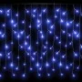 Cortina luces carámbano 10m 400 LED azul 8 funciones de , Luces de Navidad - Ref: Foro24-328913, Precio: 29,79 €, Descuento: %