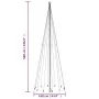 Árbol de Navidad con pincho 732 LED de colores 500 cm de , Arboles de navidad - Ref: Foro24-343560, Precio: 81,19 €, Descuent...