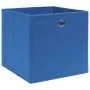 Cajas de almacenaje 4 uds tela no tejida azul 28x28x28 cm de , Cestas para almacenaje - Ref: Foro24-325195, Precio: 22,74 €, ...