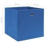 Cajas de almacenaje 4 uds tela no tejida azul 28x28x28 cm de , Cestas para almacenaje - Ref: Foro24-325195, Precio: 22,74 €, ...