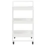 Carrito de cocina 3 niveles hierro y ABS blanco 42x35x85 cm by , Kitchen and dining carts - Ref: Foro24-336336, Price: 46,11 ...