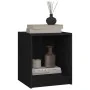 Mesita de noche madera maciza de pino negro 35,5x33,5x41,5 cm de , Mesitas de noche - Ref: Foro24-809927, Precio: 30,43 €, De...
