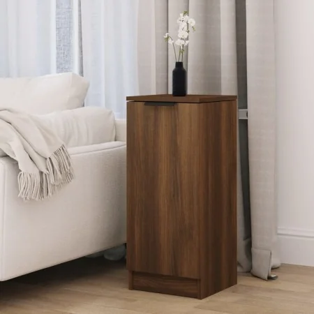 Aparador madera contrachapada color roble marrón 30x30x70 cm by , Sideboards - Ref: Foro24-817010, Price: 48,05 €, Discount: %
