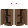 Aparador madera contrachapada color roble marrón 30x30x70 cm by , Sideboards - Ref: Foro24-817010, Price: 48,05 €, Discount: %