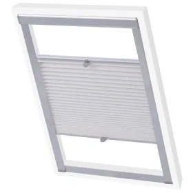 Persiana plisada blanca P08/408 de , Persianas y estores - Ref: Foro24-131314, Precio: 37,00 €, Descuento: %