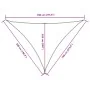 Toldo de vela triangular tela Oxford rojo 5x7x7 m de , Sombrillas - Ref: Foro24-135677, Precio: 58,79 €, Descuento: %