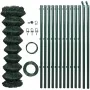 Valla de tela metálica con postes acero verde 1,5x25 m by , fence panels - Ref: Foro24-140359, Price: 241,03 €, Discount: %