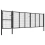 Puerta de jardín de acero gris antracita 500x125 cm de , Puertas de jardín - Ref: Foro24-144336, Precio: 625,87 €, Descuento: %