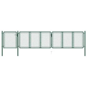 Puerta de jardín de acero verde 100x495 cm von , Gartentore - Ref: Foro24-144451, Preis: 506,99 €, Rabatt: %