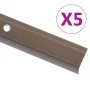 Perfiles de peldaños forma de L 10 uds aluminio marrón 67 cm by , Stairs - Ref: Foro24-146786, Price: 27,25 €, Discount: %