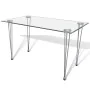 Mesa de comedor con superficie de vidrio transparente de , Mesas de cocina y de comedor - Ref: Foro24-241487, Precio: 279,55 ...