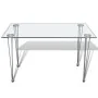Mesa de comedor con superficie de vidrio transparente de , Mesas de cocina y de comedor - Ref: Foro24-241487, Precio: 279,55 ...