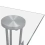 Mesa de comedor con superficie de vidrio transparente de , Mesas de cocina y de comedor - Ref: Foro24-241487, Precio: 279,55 ...
