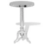Mesa auxiliar redonda de aluminio color plateada by , Side tables - Ref: Foro24-243513, Price: 123,29 €, Discount: %