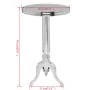 Mesa auxiliar redonda de aluminio color plateada by , Side tables - Ref: Foro24-243513, Price: 123,29 €, Discount: %