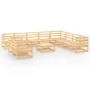 Juego de muebles de jardín 11 piezas madera maciza de pino by , Garden sets - Ref: Foro24-3075929, Price: 658,80 €, Discount: %