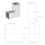 Conectores de postes en L 4 uds metal galvanizado 81x81 mm by , fence posts - Ref: Foro24-145462, Price: 48,97 €, Discount: %
