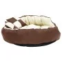 Cojín para perro reversible y lavable marrón crema 110x80x23 cm de , Camas para perros - Ref: Foro24-171213, Precio: 70,66 €,...
