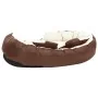 Cojín para perro reversible y lavable marrón crema 110x80x23 cm de , Camas para perros - Ref: Foro24-171213, Precio: 70,66 €,...