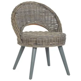 Butaca de ratán kubu gris de , Sillones - Ref: Foro24-285230, Precio: 208,40 €, Descuento: %