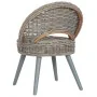 Butaca de ratán kubu gris de , Sillones - Ref: Foro24-285230, Precio: 208,40 €, Descuento: %