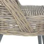 Butaca de ratán kubu gris de , Sillones - Ref: Foro24-285230, Precio: 208,40 €, Descuento: %