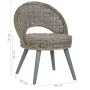 Butaca de ratán kubu gris de , Sillones - Ref: Foro24-285230, Precio: 208,40 €, Descuento: %
