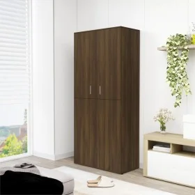 Mueble zapatero madera de ingeniería marrón roble 80x39x178 cm de , Zapateros y organizadores de calzado - Ref: Foro24-815533...