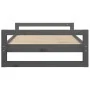Cama para perros madera maciza de pino gris 95,5x65,5x28 cm de , Camas para perros - Ref: Foro24-821484, Precio: 76,54 €, Des...