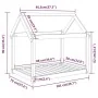 Cama para perros madera maciza de pino 101x70x90 cm de , Camas para perros - Ref: Foro24-822212, Precio: 78,96 €, Descuento: %