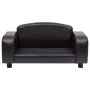 Sofá para perros cuero sintético marrón 80x50x40 cm de , Camas para perros - Ref: Foro24-170966, Precio: 112,98 €, Descuento: %