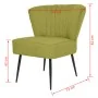 Sillón de cóctel tela verde de , Sillones - Ref: Foro24-244099, Precio: 148,15 €, Descuento: %