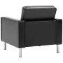 Sillón de cuero sintético negro de , Sillones - Ref: Foro24-247018, Precio: 220,05 €, Descuento: %