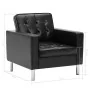 Sillón de cuero sintético negro de , Sillones - Ref: Foro24-247018, Precio: 220,05 €, Descuento: %