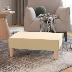 Taburete de tela color crema 78x56x32 cm by , Ottomans - Ref: Foro24-337677, Price: 52,97 €, Discount: %
