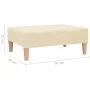 Taburete de tela color crema 78x56x32 cm by , Ottomans - Ref: Foro24-337677, Price: 52,97 €, Discount: %