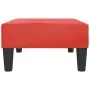 Reposapiés de cuero sintético rojo 78x56x32 cm de , Otomanas - Ref: Foro24-337713, Precio: 48,55 €, Descuento: %