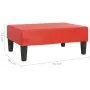 Reposapiés de cuero sintético rojo 78x56x32 cm de , Otomanas - Ref: Foro24-337713, Precio: 48,55 €, Descuento: %