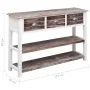 Aparador de madera marrón envejecido 115x30x76 cm de , Aparadores - Ref: Foro24-284164, Precio: 133,48 €, Descuento: %