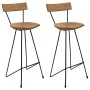Taburetes de cocina 2 unidades madera maciza de teca de , Taburetes de cocina - Ref: Foro24-285205, Precio: 211,33 €, Descuen...