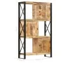 Estantería librería madera de mango maciza 90x30x150 cm de , Librerías y estanterías - Ref: Foro24-285917, Precio: 563,65 €, ...