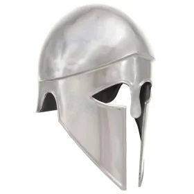 Réplica de casco de guerrero griego rol en vivo acero plateado de , Armas coleccionables - Ref: Foro24-286212, Precio: 61,15 ...