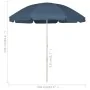 Sombrilla de playa azul 240 cm de , Sombrillas - Ref: Foro24-314704, Precio: 28,33 €, Descuento: %
