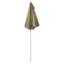 Sombrilla de jardín semicircular con palo taupe 180x90 cm de , Sombrillas - Ref: Foro24-315562, Precio: 24,20 €, Descuento: %