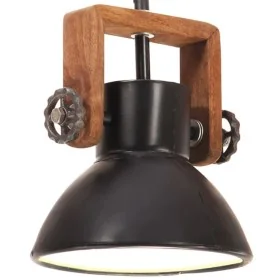 Lámpara colgante industrial redonda 25 W negra 19 cm E27 by , Lamps - Ref: Foro24-320537, Price: 38,10 €, Discount: %