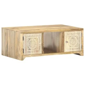Mesa de centro de madera maciza de mango 90x50x35 cm de , Mesas de centro - Ref: Foro24-321801, Precio: 200,33 €, Descuento: %