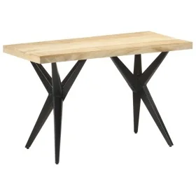 Mesa de comedor de madera maciza de mango 120x60x76 cm de , Mesas de cocina y de comedor - Ref: Foro24-323560, Precio: 237,87...