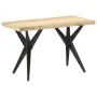 Mesa de comedor de madera maciza de mango 120x60x76 cm by , Kitchen and dining tables - Ref: Foro24-323560, Price: 237,87 €, ...