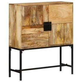 Aparador de madera maciza de mango rugosa 80x30x95 cm de , Taquillas y armarios de almacenamiento - Ref: Foro24-351713, Preci...