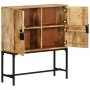 Aparador de madera maciza de mango rugosa 80x30x95 cm de , Taquillas y armarios de almacenamiento - Ref: Foro24-351713, Preci...